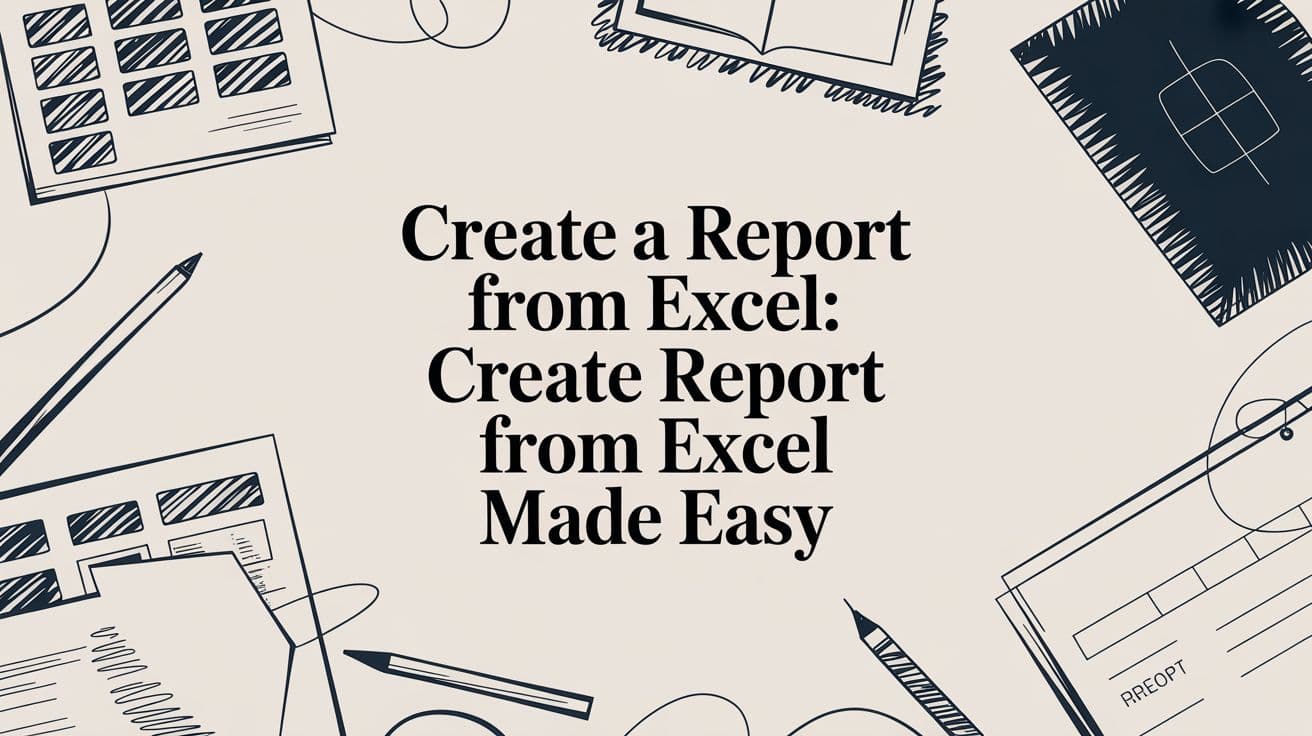 Create a Report From Excel: create report from excel Made Easy
