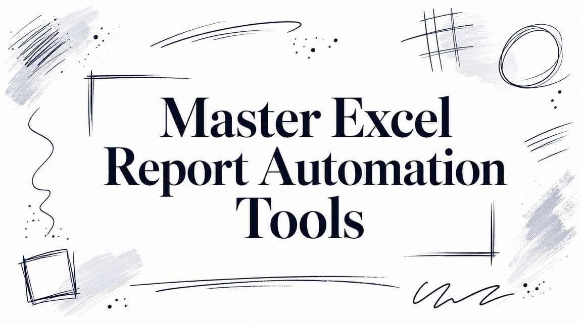 Master Excel Report Automation Tools