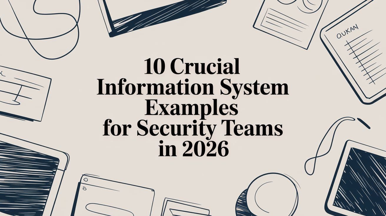 10 Crucial Information System Examples for Security Teams in 2026