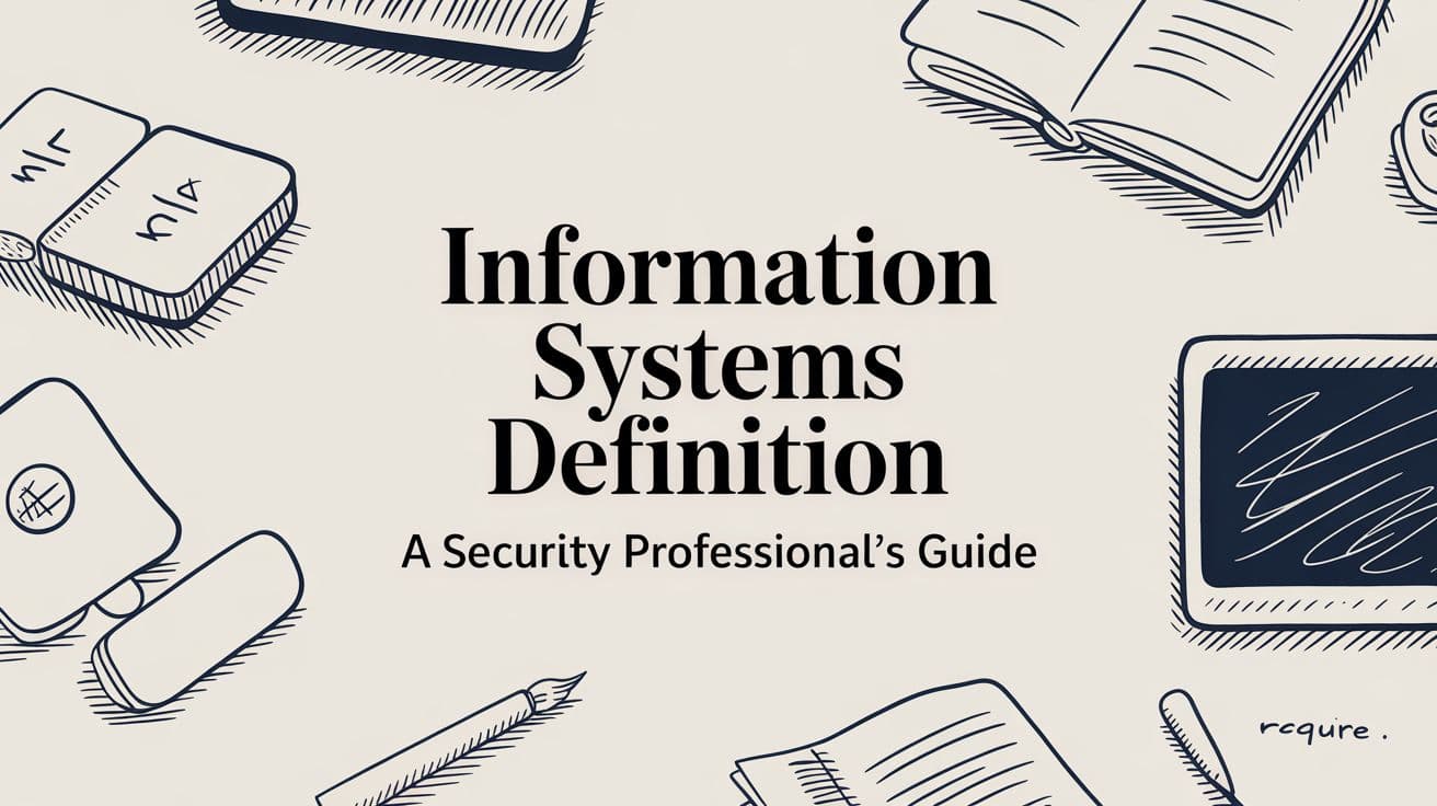Information Systems Definition A Security Professional's Guide