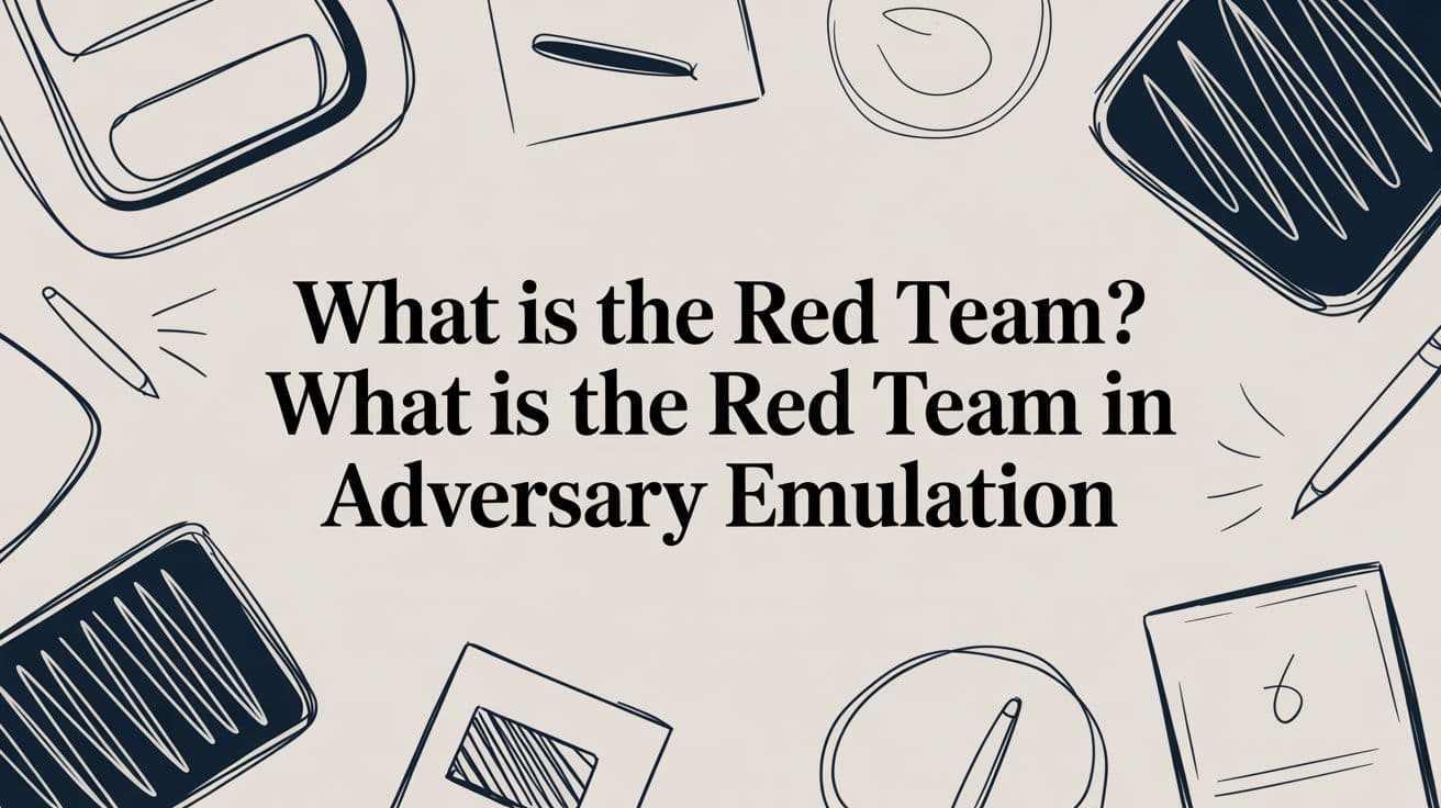 What Is the Red Team? what is the red team in adversary emulation